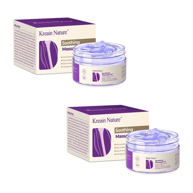 Kreain Nature 2 PCS Joint Gel Purple Soothing Massage Gel Soothes Knees, Lumbar, Neck, Back, Shoulders, Hands, and Feet, 1.76 oz - Maple Wellness Supplements