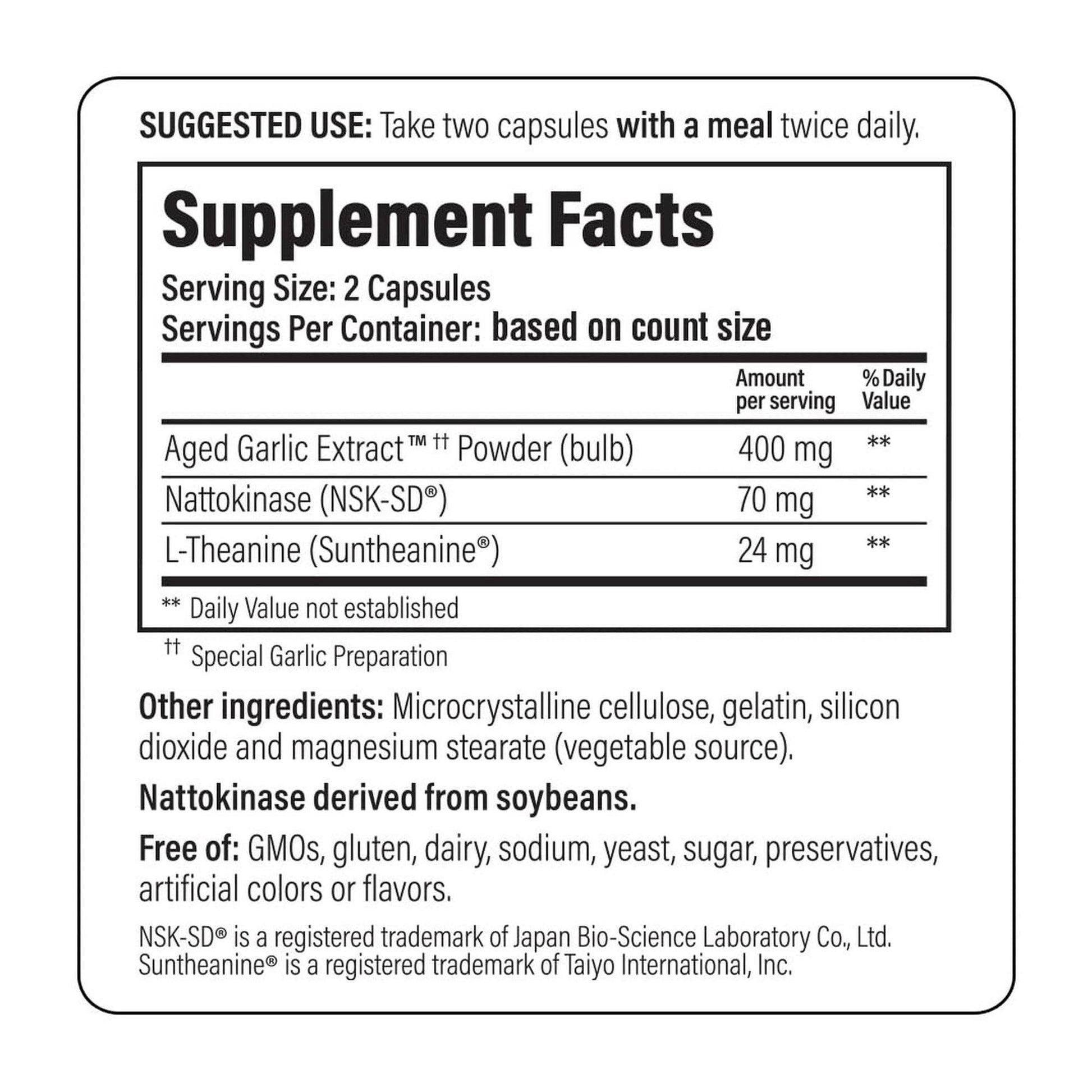 Kyolic Aged Garlic Extract Formula 109, Blood Pressure Health*, 240 Capsules - Maple Wellness Supplements