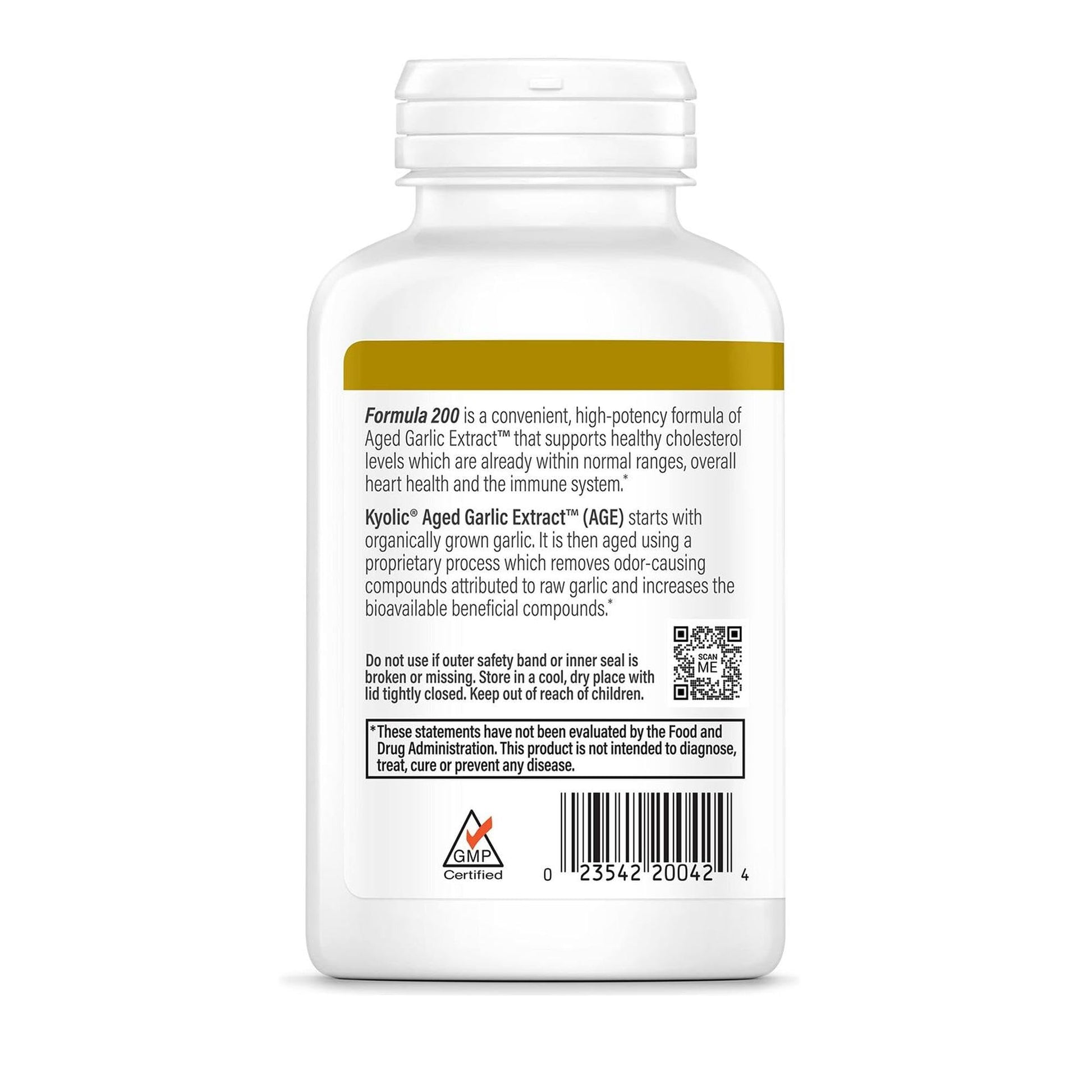 Kyolic Aged Garlic Extract Formula 200, Cardiovascular & Immune*, Reserve, 120 Capsules - Maple Wellness Supplements