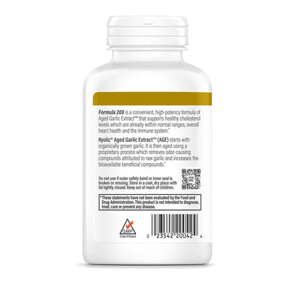 Kyolic Aged Garlic Extract Formula 200, Cardiovascular & Immune*, Reserve, 120 Capsules - Maple Wellness Supplements