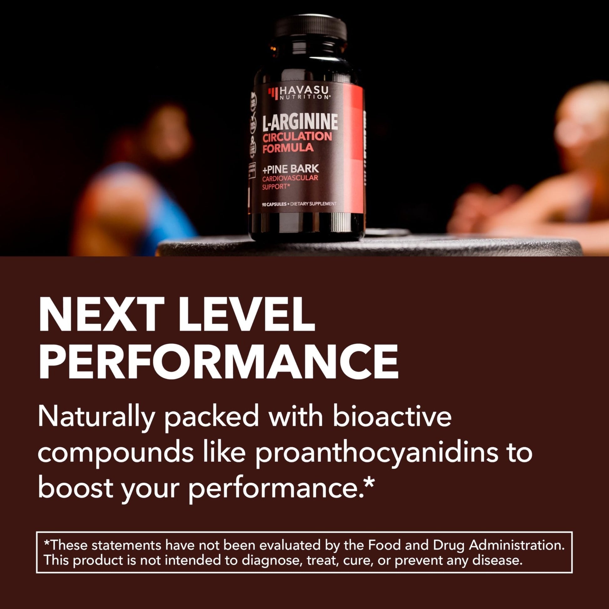 L-Arginine 1800mg and Pine Bark Extract 100mg - Nitric Oxide Supplement for Men - Performance Supplement for Men's Health - 90 Count - Endurance, Recovery Support - Maple Wellness Supplements