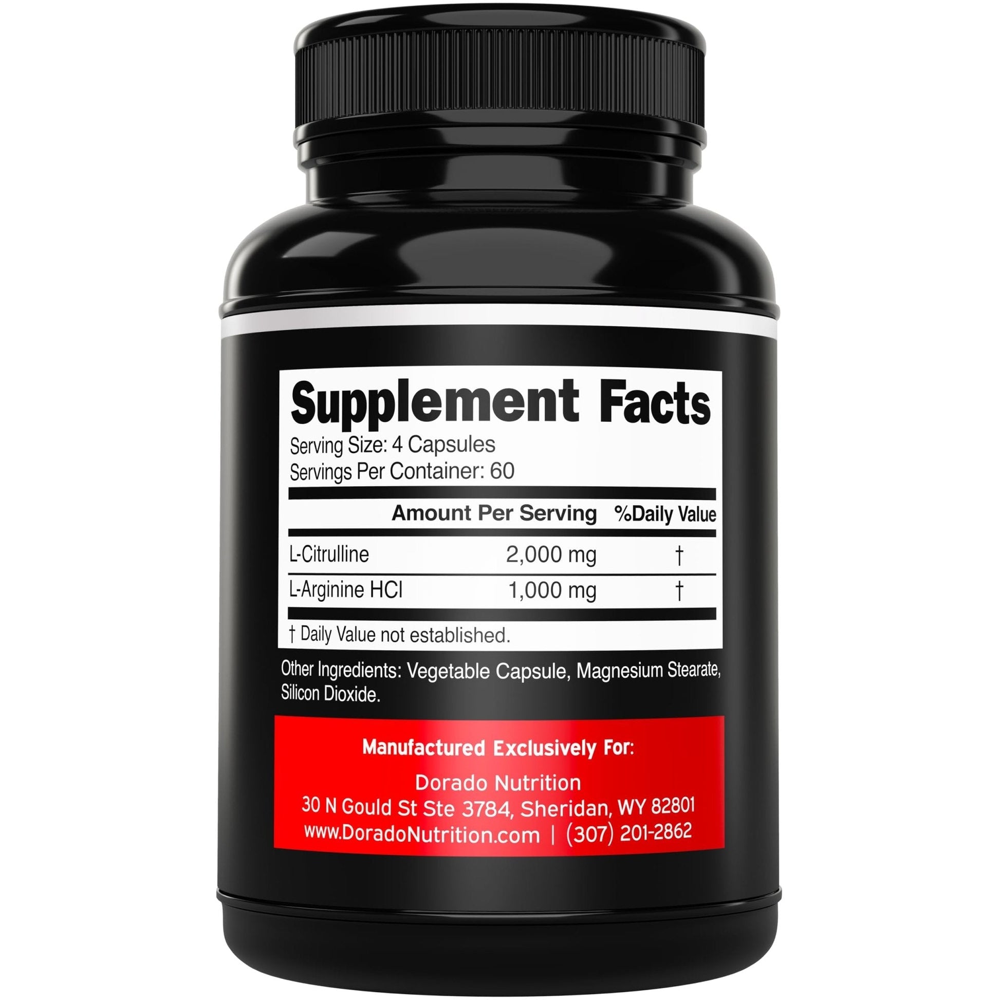 L Arginine L Citrulline Supplement 3000mg (240 Capsules) Nitric Oxide Pills for Men - Stamina, Endurance, Performance for Workouts - NO Supplements for Men - Maple Wellness Supplements