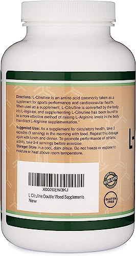 L Citrulline Capsules 1,200mg Per Serving, 210 Count (L-Citrulline Increases Levels - Maple Wellness Supplements