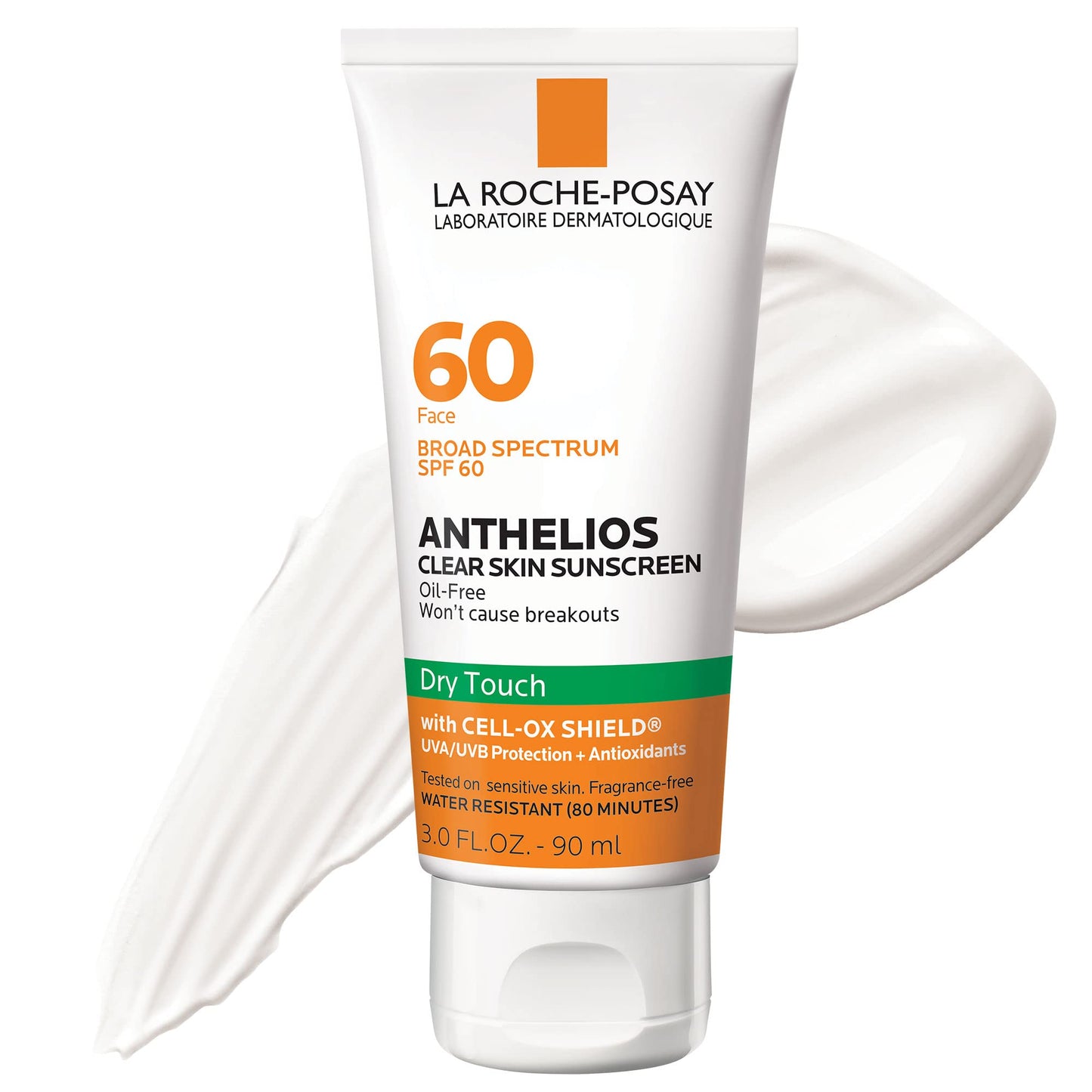 La Roche-Posay Anthelios Clear Skin Sunscreen Dry Touch SPF 60, Oil Free Sunscreen For Face, Oil Absorbing, Broad Spectrum SPF - Maple Wellness Supplements