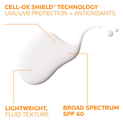 La Roche-Posay Anthelios Light Fluid Facial Sunscreen SPF 60, Lightweight Sunscreen For Face, Fluid Texture, Broad Spectrum SPF + Antioxidants - Maple Wellness Supplements