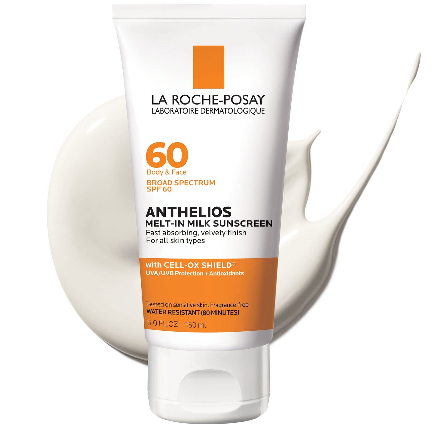 La Roche-Posay Anthelios Melt-In Milk Sunscreen SPF 60, Sunscreen For Body & Face, Broad Spectrum SPF + Antioxidants, Oil Free - Maple Wellness Supplements