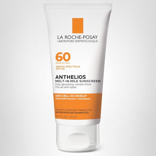 La Roche-Posay Anthelios Melt-In Milk Sunscreen SPF 60, Sunscreen For Body & Face, Broad Spectrum SPF + Antioxidants, Oil Free - Maple Wellness Supplements