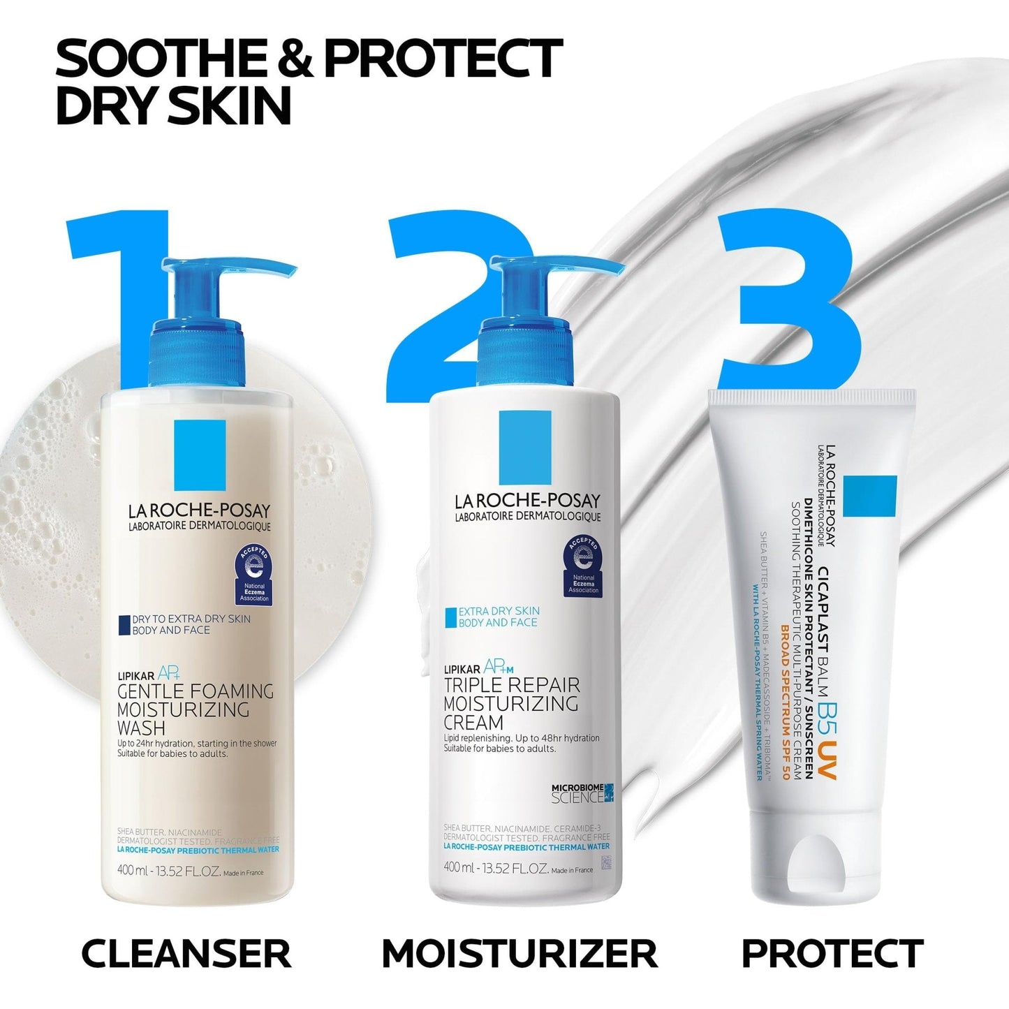La Roche-Posay Cicaplast Balm B5 UV SPF 50, Vitamin B5 + Shea Butter + Tribioma + Madecassoside + Zinc Oxide Sunscreen - Maple Wellness Supplements