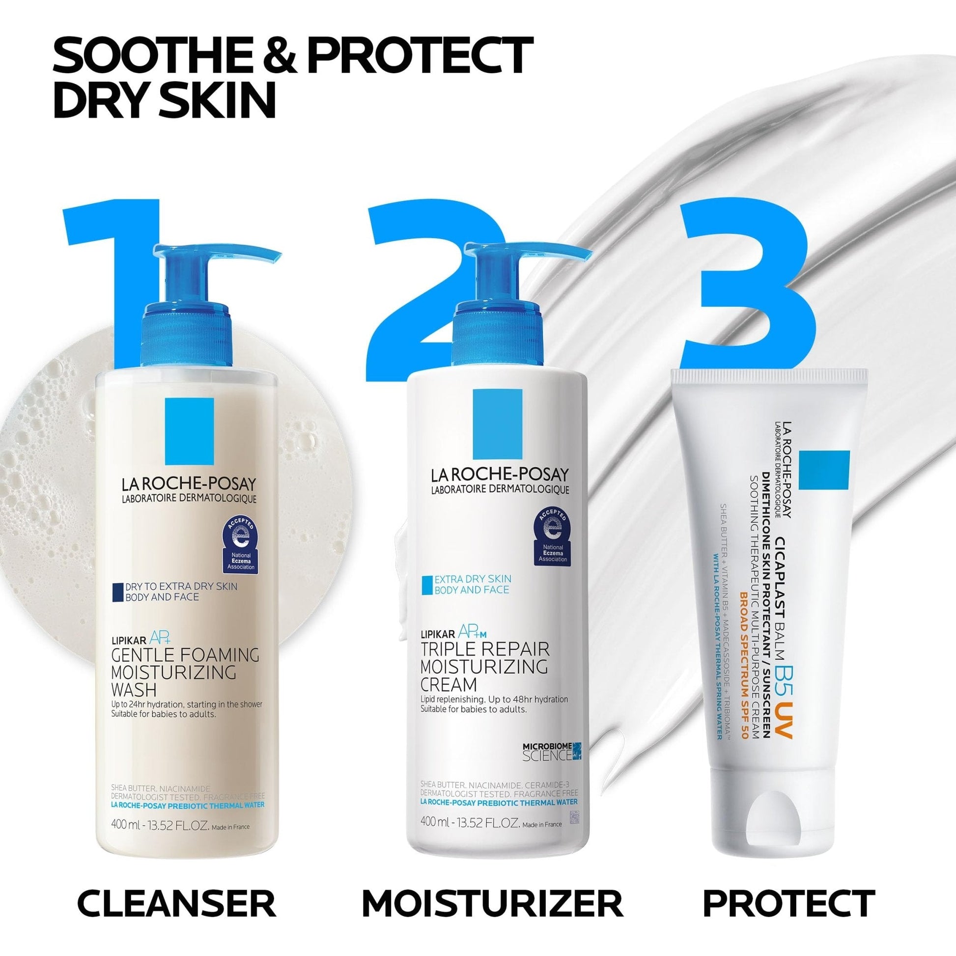La Roche-Posay Cicaplast Balm B5 UV SPF 50, Vitamin B5 + Shea Butter + Tribioma + Madecassoside + Zinc Oxide Sunscreen - Maple Wellness Supplements