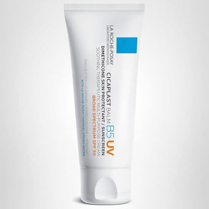 La Roche-Posay Cicaplast Balm B5 UV SPF 50, Vitamin B5 + Shea Butter + Tribioma + Madecassoside + Zinc Oxide Sunscreen - Maple Wellness Supplements