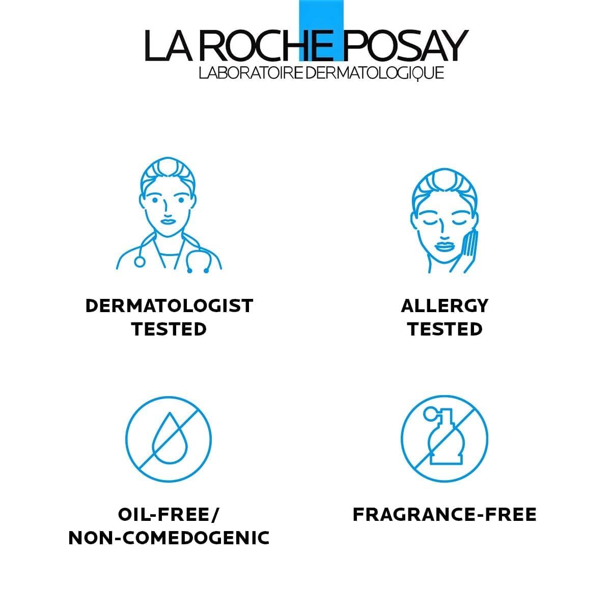 La Roche-Posay Effaclar Medicated Gel Cleanser, 2% Salicylic Acid Cleanser + LHA + Glycerin, Foaming Acne Face Wash, Helps Clear & Prevent Acne Breakouts, Oil Free, Targets Excess Oil - Maple Wellness Supplements