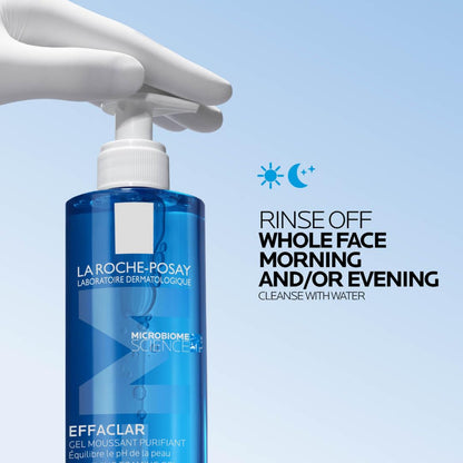 La Roche-Posay Effaclar Purifying Foaming Gel Cleanser for Oily Skin, With Zinc Pidolate To Remove Excess Oil & Shine - Maple Wellness Supplements
