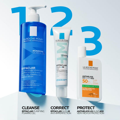 La Roche-Posay Effaclar Purifying Foaming Gel Cleanser for Oily Skin, With Zinc Pidolate To Remove Excess Oil & Shine - Maple Wellness Supplements