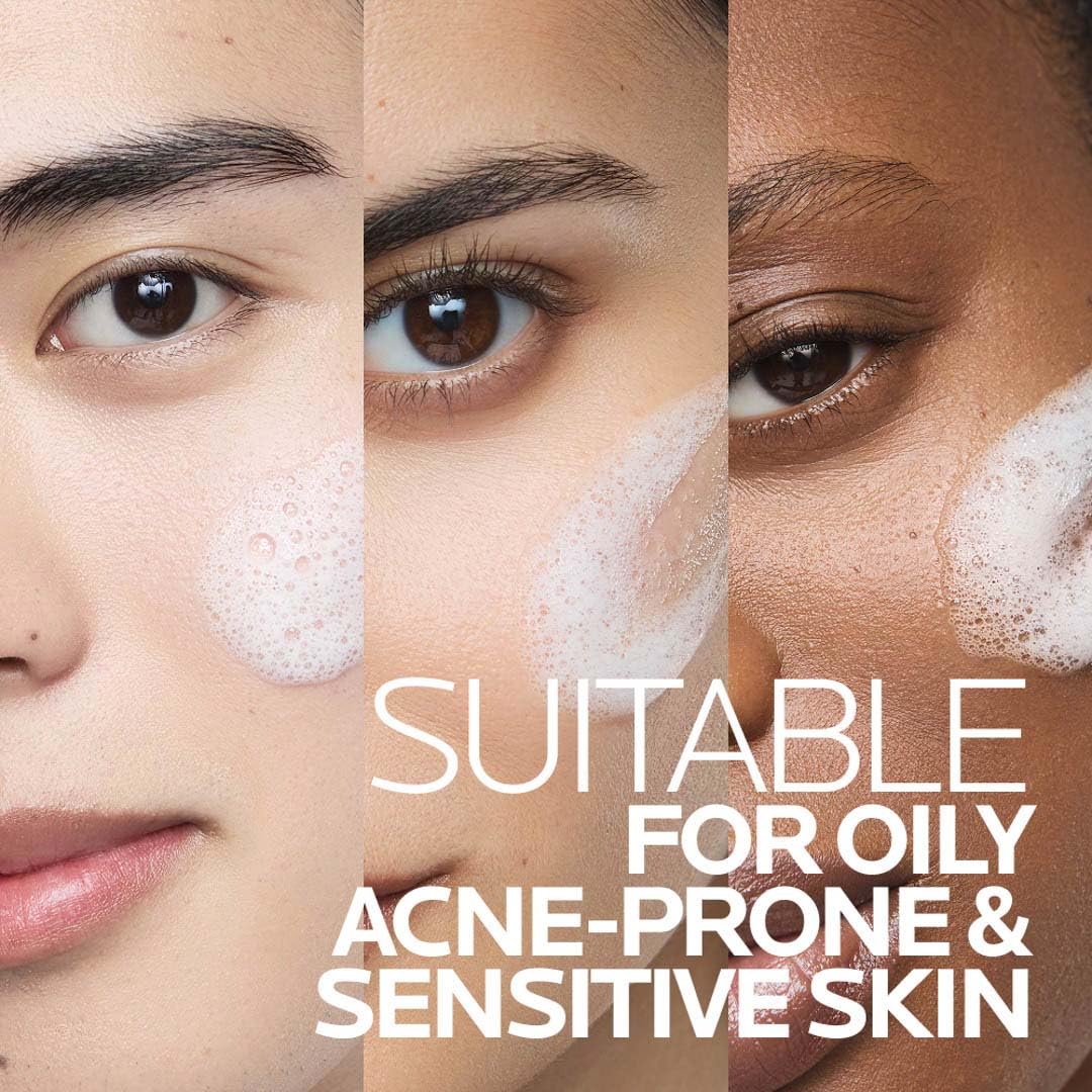 La Roche-Posay Effaclar Purifying Foaming Gel Cleanser for Oily Skin, With Zinc Pidolate To Remove Excess Oil & Shine - Maple Wellness Supplements
