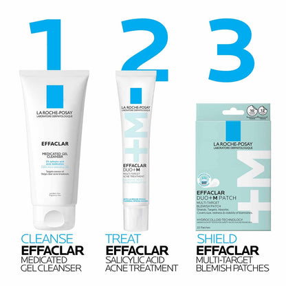 La Roche-Posay Effaclar Salicylic Acid Acne Treatment For Face, Mattifying Acne Gel Cream Spot Treatment for Blackheads - Maple Wellness Supplements