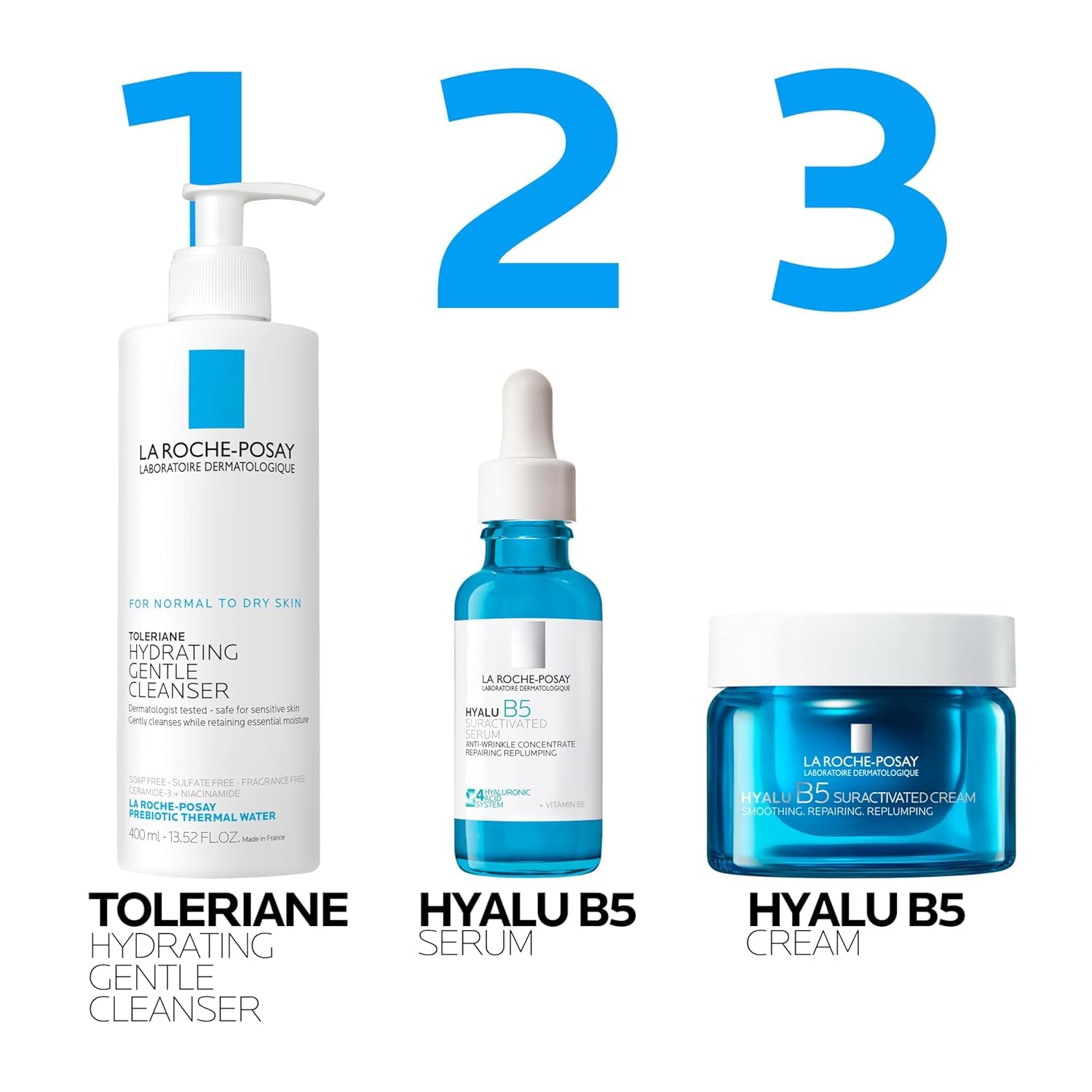 La Roche-Posay Hyalu B5 Suractivated Anti-Aging Face & Neck Cream, Firming Face Moisturizer With 3 Types of Hyaluronic Acid for All Skin Types - Maple Wellness Supplements