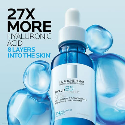 La Roche-Posay Hyalu B5 Suractivated Hyaluronic Acid Serum for Face, Vitamin B5 + Hyaluronic Acid + Glycerin - Maple Wellness Supplements