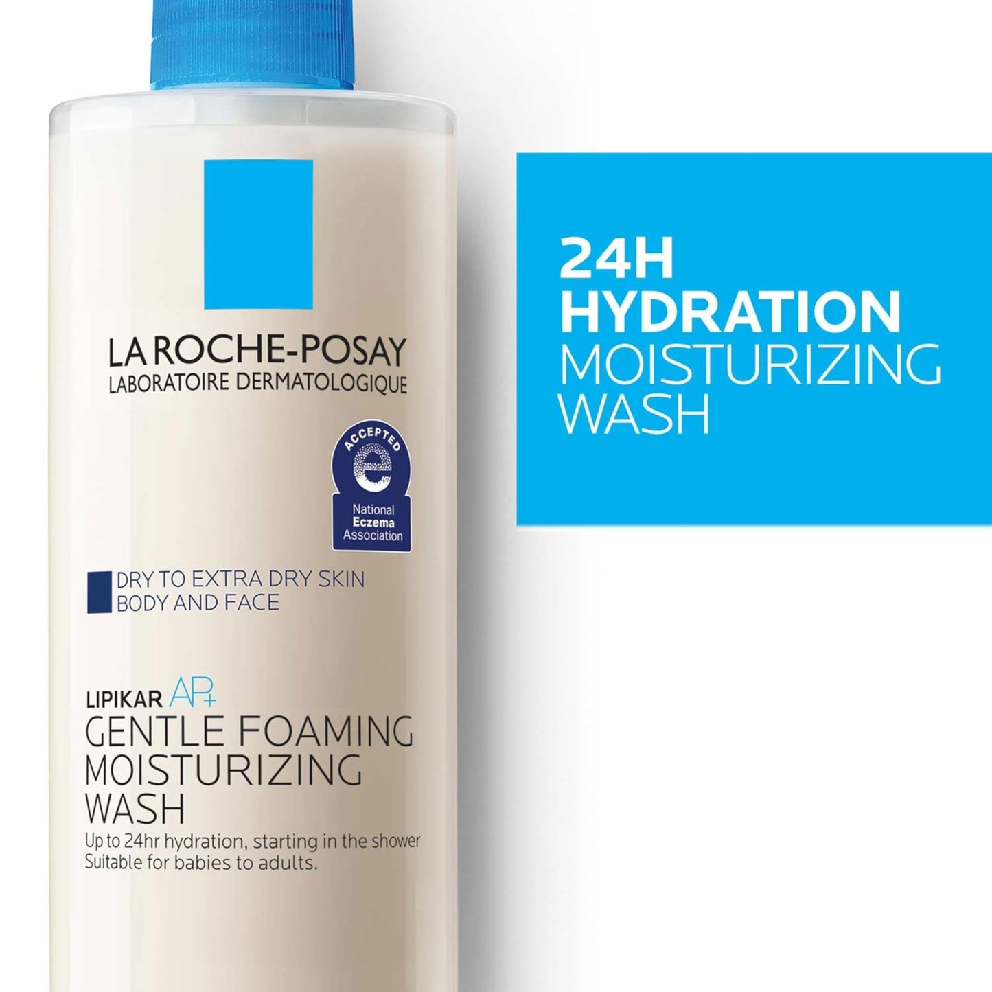 La Roche-Posay Lipikar AP+ Gentle Foaming Moisturizing Wash, Shea Butter + Niacinamide - Maple Wellness Supplements