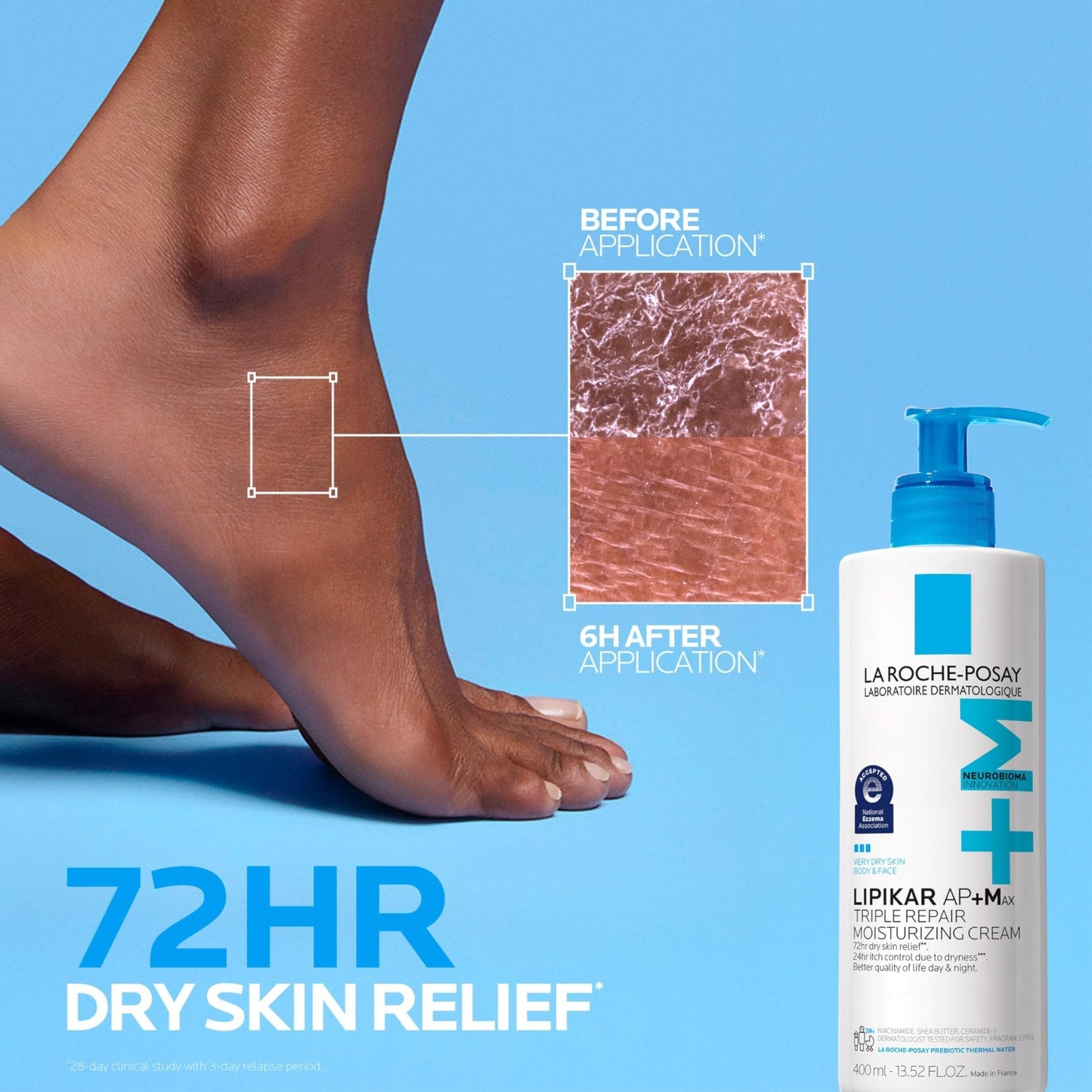La Roche-Posay Lipikar AP+MAX Triple Repair Moisturizing Body Cream | Face & Body Lotion - Maple Wellness Supplements