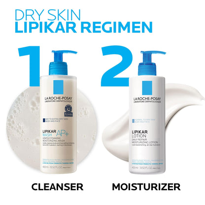 La Roche-Posay Lipikar Body Lotion Daily Repair Moisturizing Cream, Fragrance Free Body - Maple Wellness Supplements