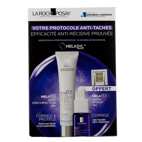 La Roche Posay Mela B3 SPF 30 Anti-Dark Spot Corrective Treatment + Free 10ml Mela B3 Serum - Maple Wellness Supplements