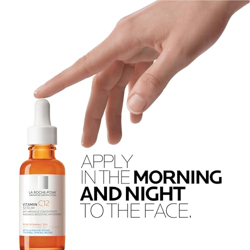 La Roche-Posay Pure Vitamin C Serum For Face With Hyaluronic Acid & Salicylic Acid, Hydrating & Brightening Serum - Maple Wellness Supplements