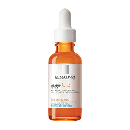 La Roche-Posay Pure Vitamin C Serum For Face With Hyaluronic Acid & Salicylic Acid, Hydrating & Brightening Serum - Maple Wellness Supplements
