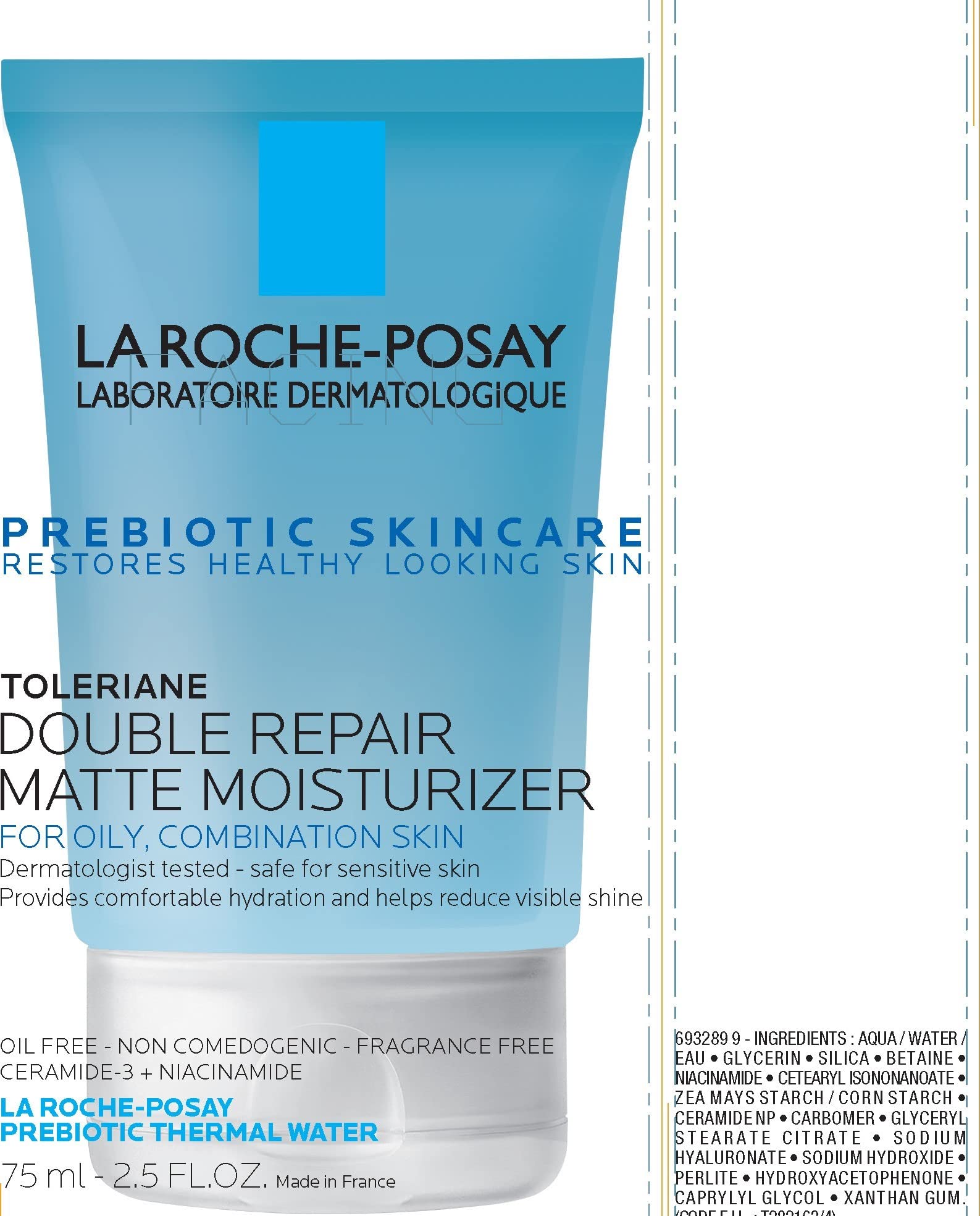 La Roche-Posay Toleriane Double Repair Matte Face Moisturizer, Daily Moisturizer For Oily Skin - Maple Wellness Supplements