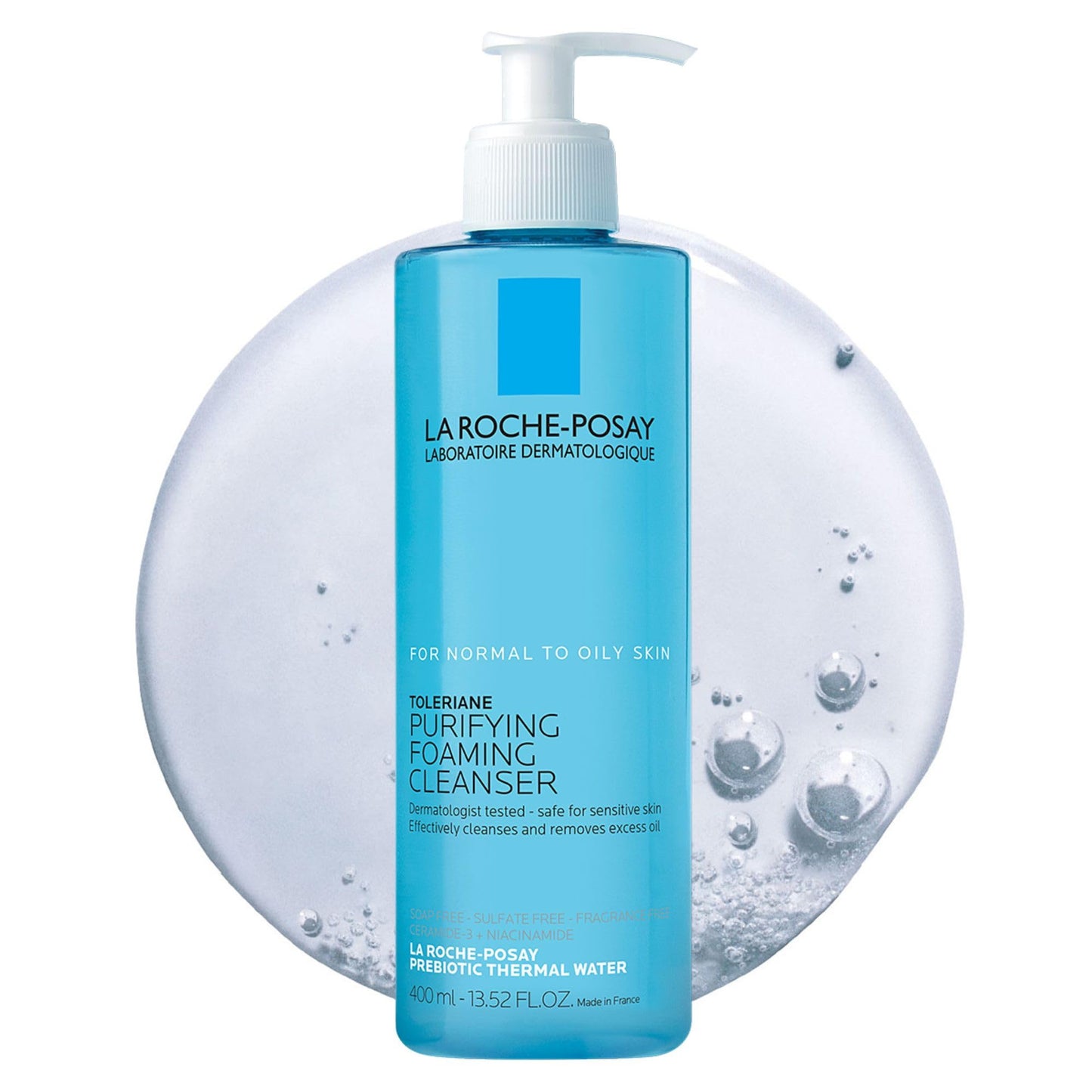 La Roche-Posay Toleriane Purifying Foaming Facial Cleanser, Oil Free Face Wash for Women & Men with Niacinamide + Ceramides - Maple Wellness Supplements
