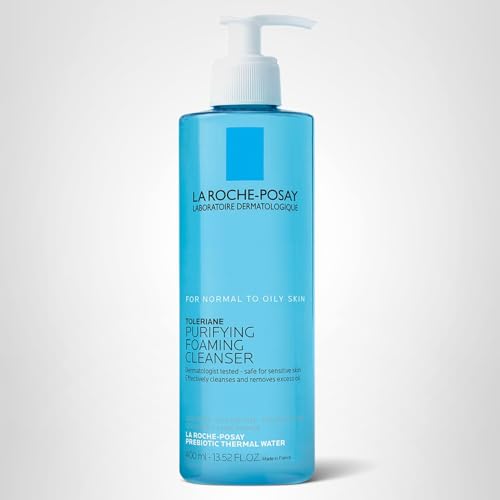 La Roche-Posay Toleriane Purifying Foaming Facial Cleanser, Oil Free Face Wash for Women & Men with Niacinamide + Ceramides - Maple Wellness Supplements