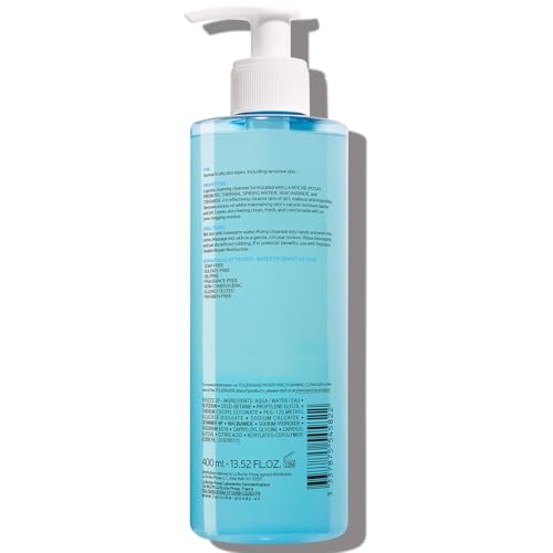 La Roche-Posay Toleriane Purifying Foaming Facial Cleanser, Oil Free Face Wash for Women & Men with Niacinamide + Ceramides - Maple Wellness Supplements