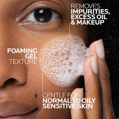 La Roche-Posay Toleriane Purifying Foaming Facial Cleanser, Oil Free Face Wash for Women & Men with Niacinamide + Ceramides - Maple Wellness Supplements