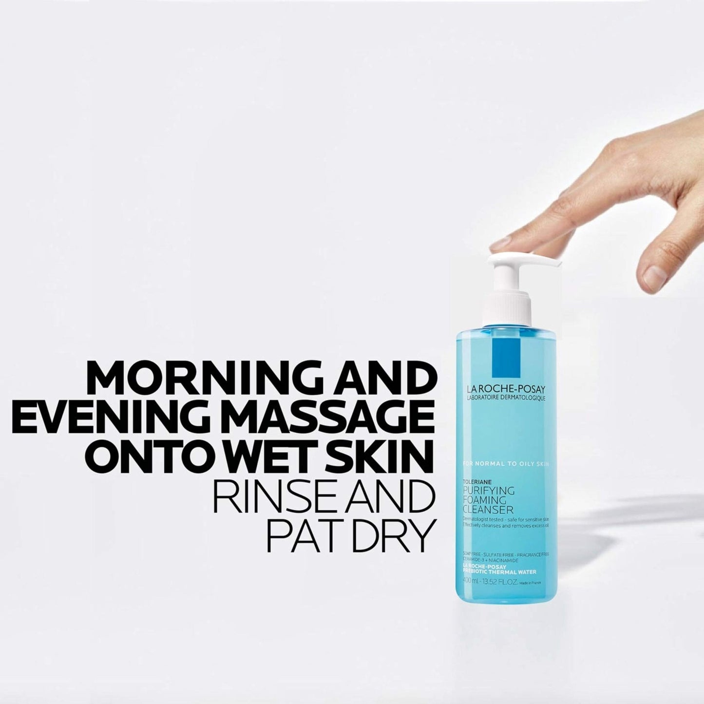 La Roche-Posay Toleriane Purifying Foaming Facial Cleanser, Oil Free Face Wash for Women & Men with Niacinamide + Ceramides - Maple Wellness Supplements