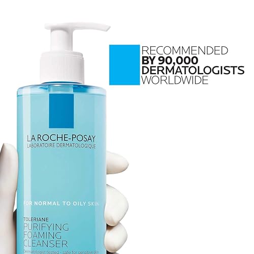 La Roche-Posay Toleriane Purifying Foaming Facial Cleanser, Oil Free Face Wash for Women & Men with Niacinamide + Ceramides - Maple Wellness Supplements