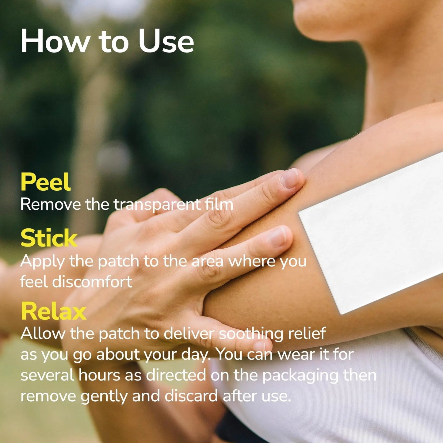LABOFLEX Arnipatch Natural Arnica Pain Relief Hydrogel Patches – Long Lasting Relief for Muscle Soreness, Swelling, Inflammation, Stiffness & Injury on Back, Knee & Neck (Box, 10, Count) - Maple Wellness Supplements