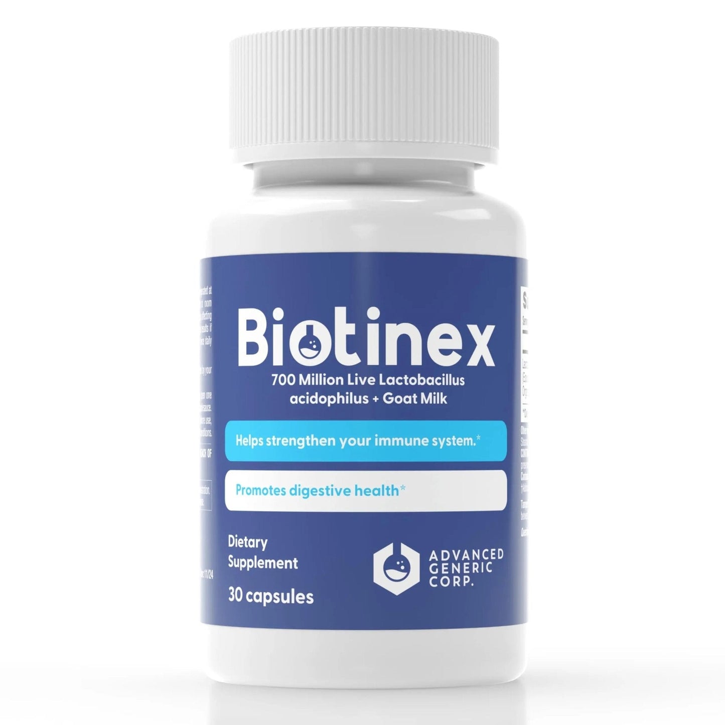 Lactobacillus Acidophilus Probiotic - 700 Million Live with Low-Fat Goat Milk per Capsules - Digestive & Gut Health - Supports Constipation, Diarrhea, Gas & Bloating - Probiotic for Women & Men - Maple Wellness Supplements