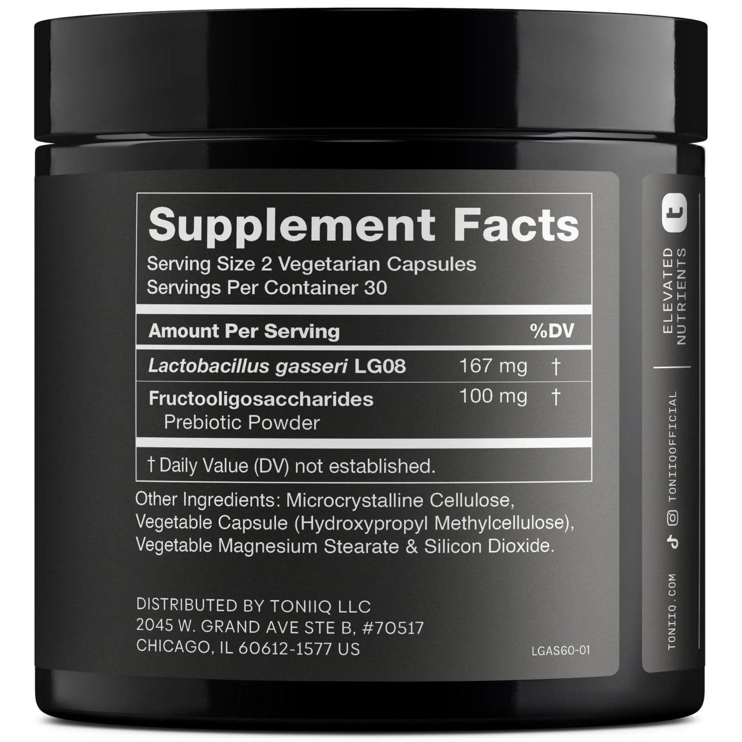 Lactobacillus Gasseri - Ultra High Strength 50 Billion CFU - Delayed Release Capsules - Made with Prebiotic Inulin Fiber - Supports Digestive Health & Gut Flora - Third-Party Lab Tested - 60 Capsules - Maple Wellness Supplements