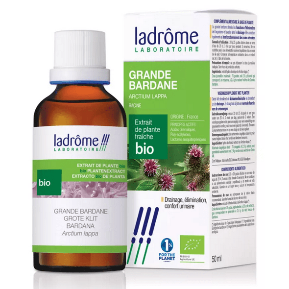 Ladrôme Extraits de Plante Fraîche Bio Grande Bardane 50 ml - Maple Wellness Supplements