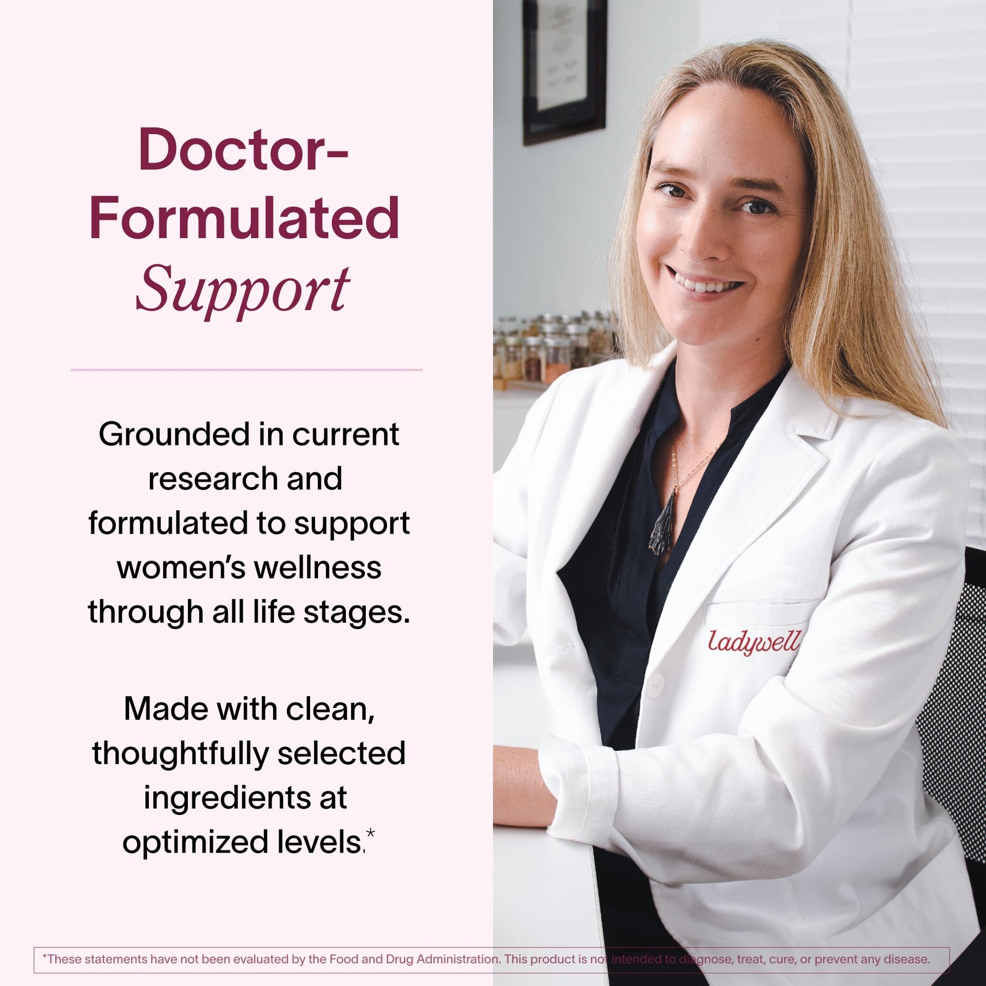 Ladywell Perimeno - Perimenopause Support - Support for Mood, Mental Clarity, Sleep & Hot Flashes - Black Cohosh, Reishi, Wild Yam, Holy Basil, Schisandra, Rhodiola, Siberian Rhubarb / 60 Veg Caps - Maple Wellness Supplements