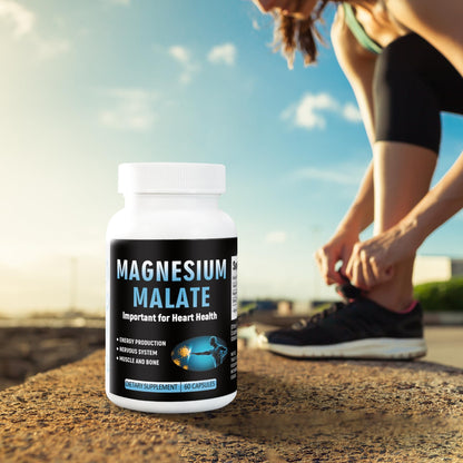 Laicuherb Magnesium Capsules for Bone and Muscle Health, 500 mg Magnesium Supplement, 60 Count, Vegetarian Capsules - Maple Wellness Supplements