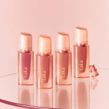 Laka Jelling Nude Gloss, 4.5g/0.15oz, Sheer Hydrating Lip Oil with No Stain, Non-Sticky, Nourishing Gloss for a Glowy Look, K-Beauty (306 Angelring) - Maple Wellness Supplements