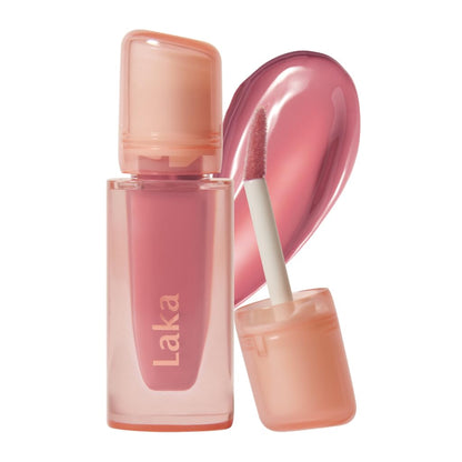 Laka Jelling Nude Gloss, 4.5g/0.15oz, Sheer Hydrating Lip Oil with No Stain, Non-Sticky, Nourishing Gloss for a Glowy Look, K-Beauty (306 Angelring) - Maple Wellness Supplements