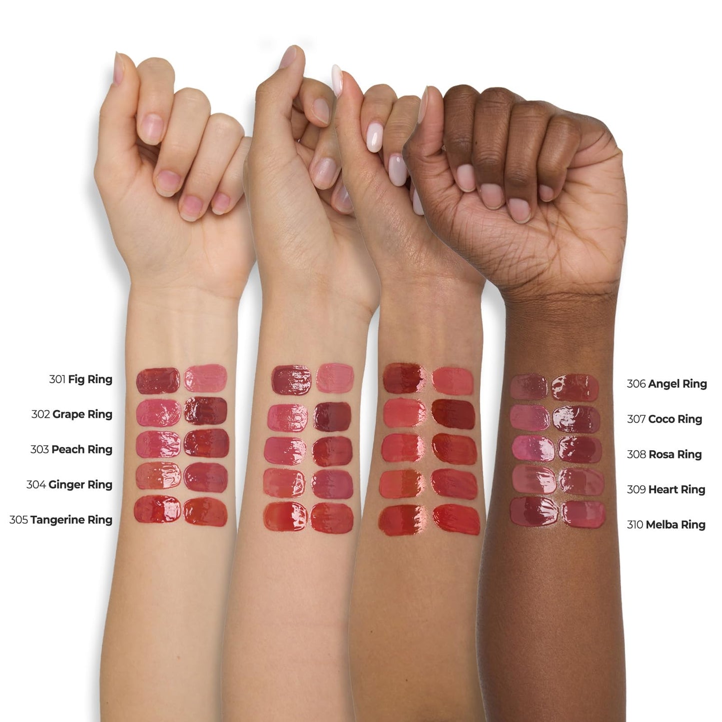 Laka Jelling Nude Gloss, 4.5g/0.15oz, Sheer Hydrating Lip Oil with No Stain, Non-Sticky, Nourishing Gloss for a Glowy Look, K-Beauty (306 Angelring) - Maple Wellness Supplements