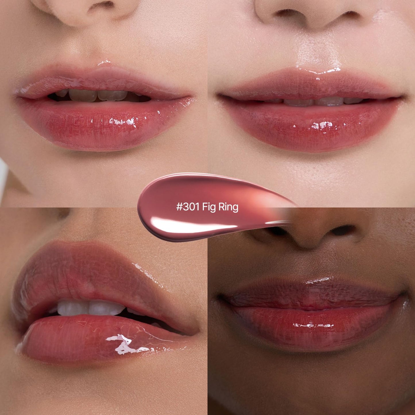 Laka Jelling Nude Gloss, Sheer Hydrating Lip Oil with No Stain, Non-Sticky, Nourishing Gloss for a Glowy Look, K-Beauty (301 Figring, 1.9g/0.07oz) - Maple Wellness Supplements