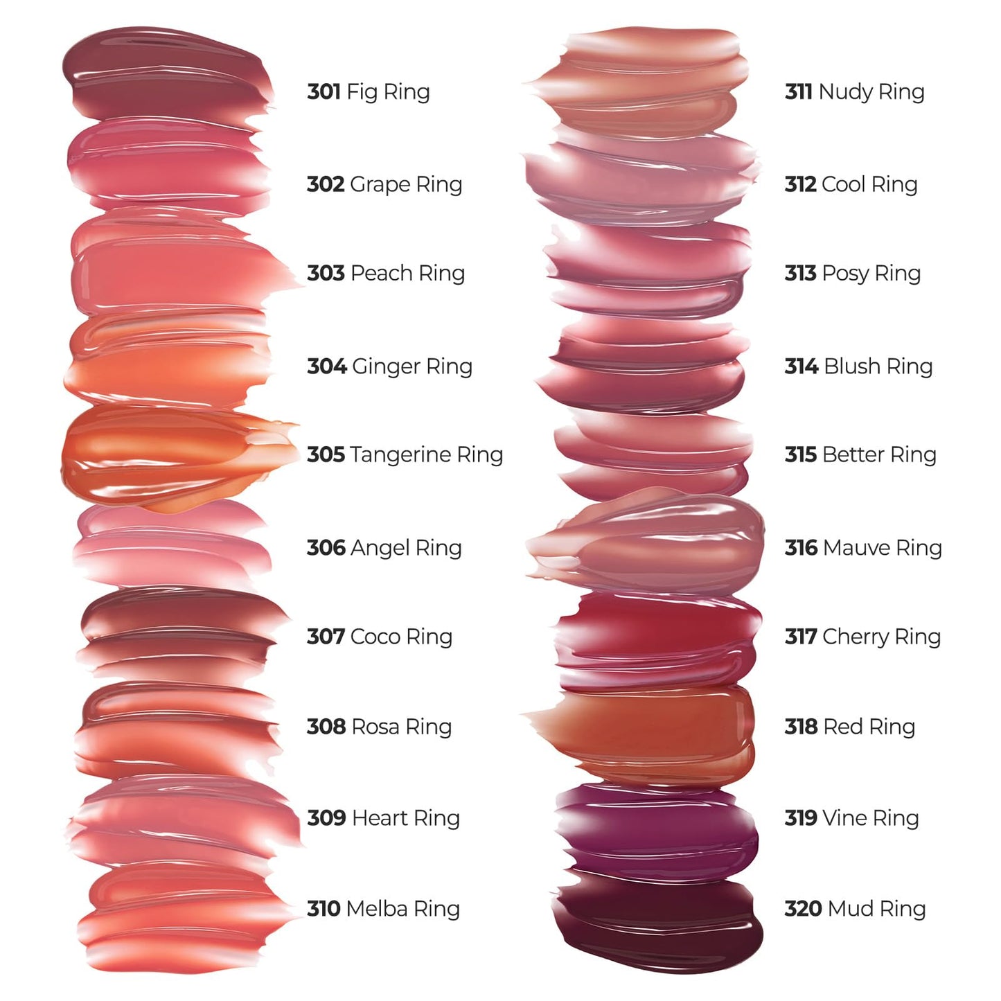 Laka Jelling Nude Gloss, Sheer Hydrating Lip Oil with No Stain, Non-Sticky, Nourishing Gloss for a Glowy Look, K-Beauty (301 Figring, 1.9g/0.07oz) - Maple Wellness Supplements