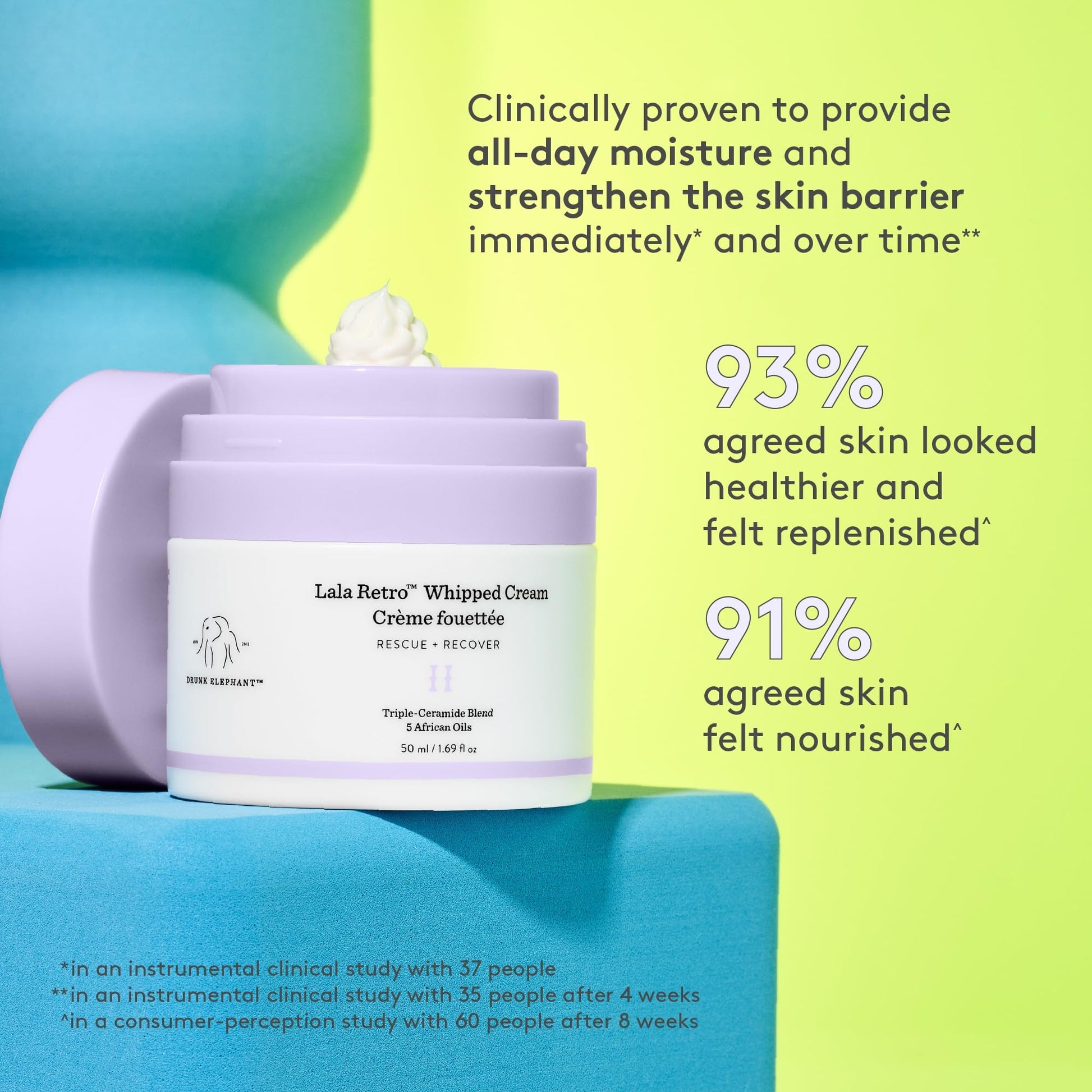 Lala Retro Whipped Cream by Drunk Elephant for Women - 1.69 oz Cream - Maple Wellness Supplements