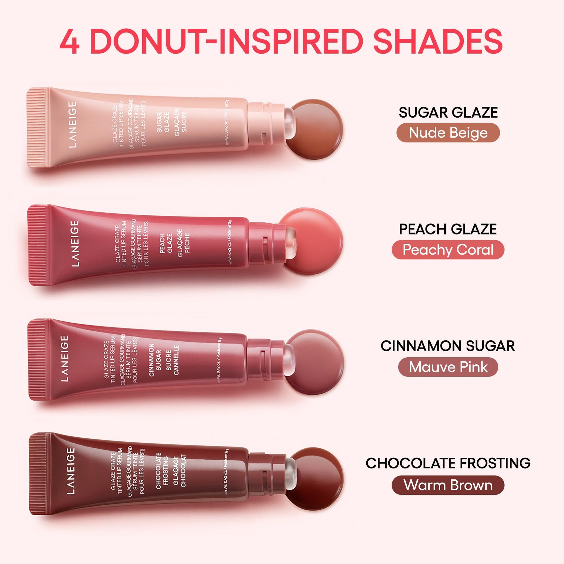 LANEIGE Glaze Craze Tinted Lip Serum, Raspberry Jam: Hydrating Lip Serum for Glossy, Nourished Lips with Plumping Polypeptides - Maple Wellness Supplements