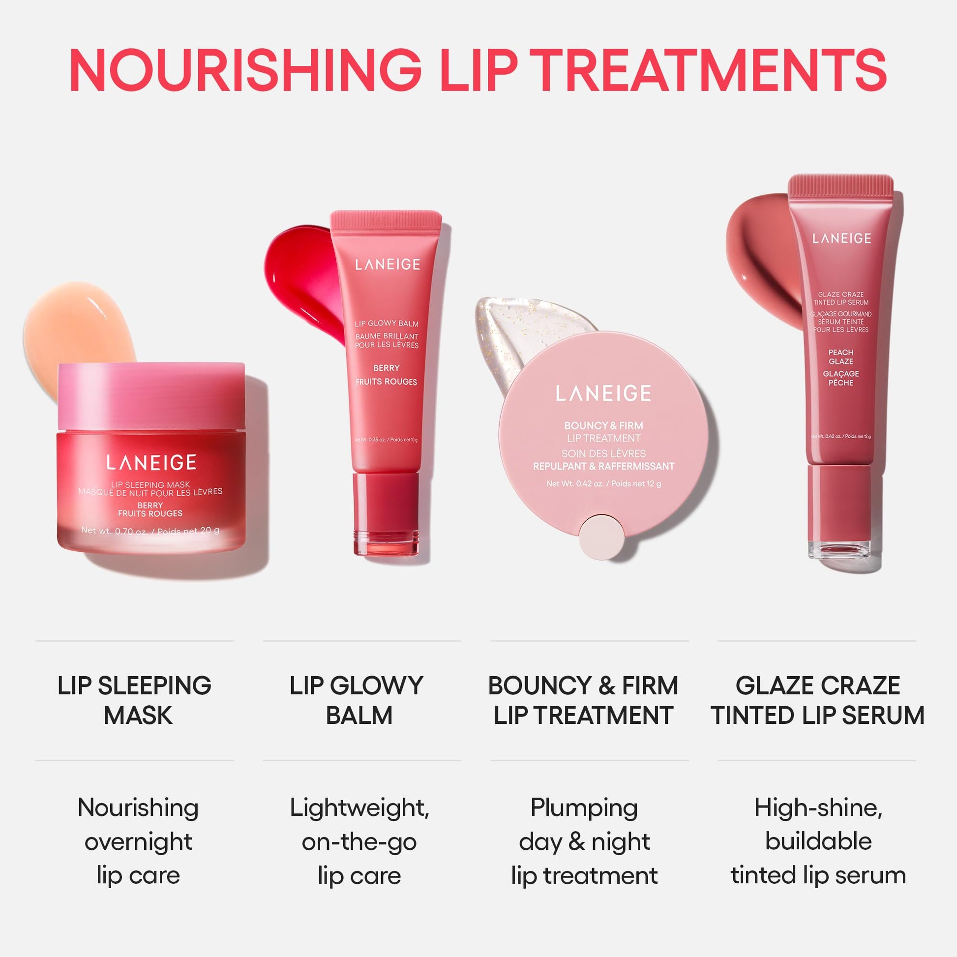 LANEIGE Glaze Craze Tinted Lip Serum, Raspberry Jam: Hydrating Lip Serum for Glossy, Nourished Lips with Plumping Polypeptides - Maple Wellness Supplements
