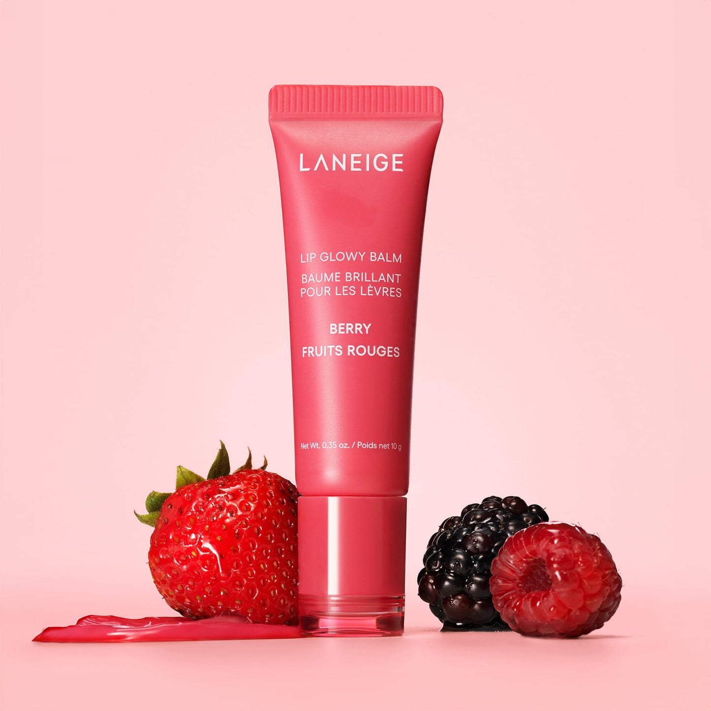 LANEIGE Lip Glowy Balm, Berry: Sheer Tinted Lip Moisturizer with Shea Butter, for Hydrating Shine & Soft Lips - Maple Wellness Supplements