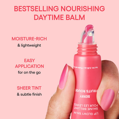 LANEIGE Lip Glowy Balm, Grapefruit: Sheer Tinted Lip Moisturizer with Shea Butter, for Hydrating Shine & Soft Lips - Maple Wellness Supplements
